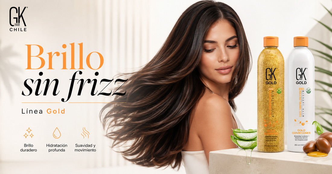 Línea Gold GK Hair: brillo, suavidad y control del frizz en una rutina premium